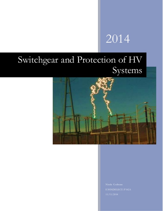 switchgear and protection pdf